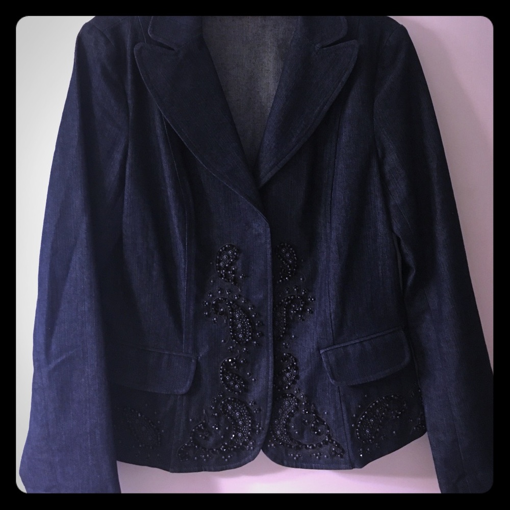 Dana Buchman denim suit